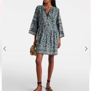 Velvet Talia Print Silk Cotton Voile Dress